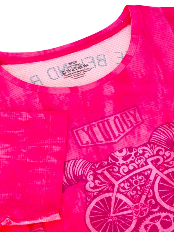 Life Behind Bars Womens Pink Technical T shirt | Cycology AUS