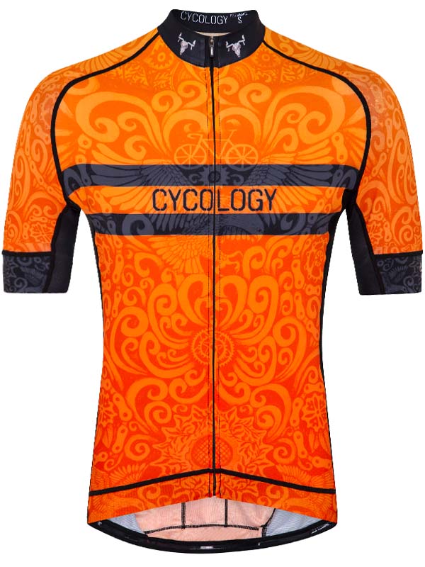 Life Behind Bars Men's Orange Cycling Jersey | Cycology AUS
