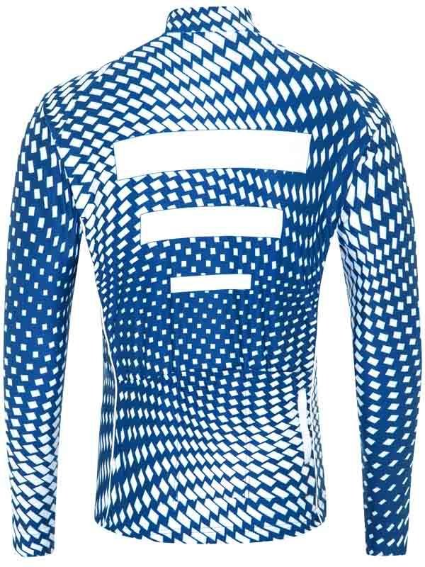 Rolling Hills Blue Mens Long Sleeve Cycling Jersey | Cycology AUS