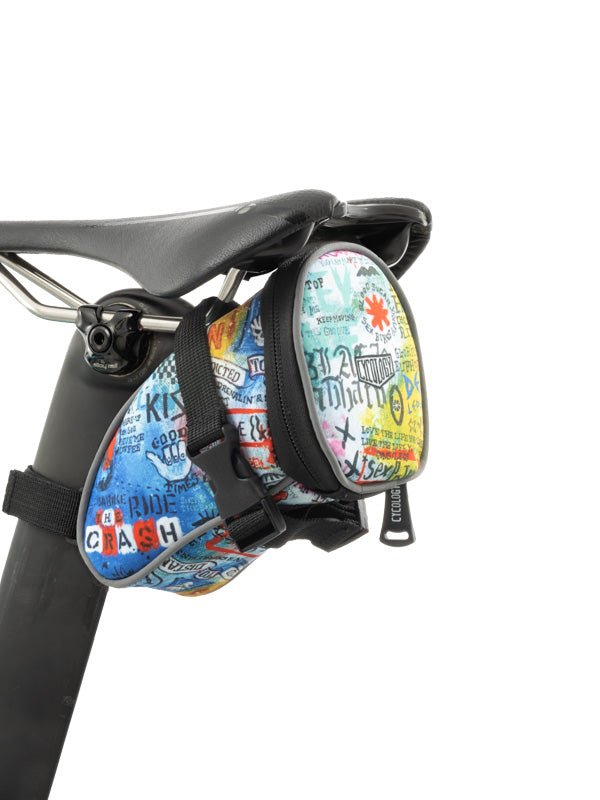 Rock N Roll Blue Bike Saddle Bag | Cycology AUS