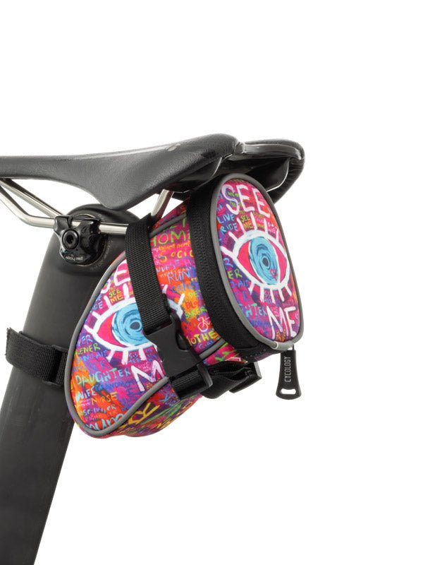 See Me Pink Bike Saddle Bag | Cycology AUS