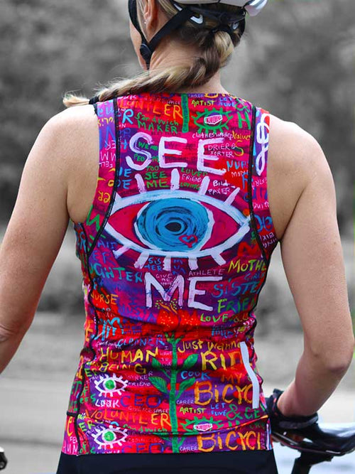 Womens sleeveless hotsell cycling jerseys