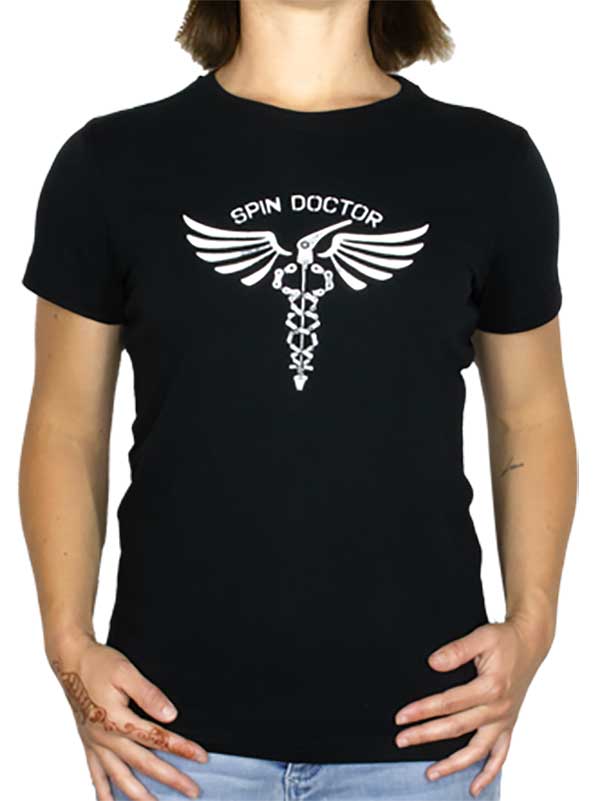 Spin Doctor Womens Black Cycling T shirt | Cycology AUS