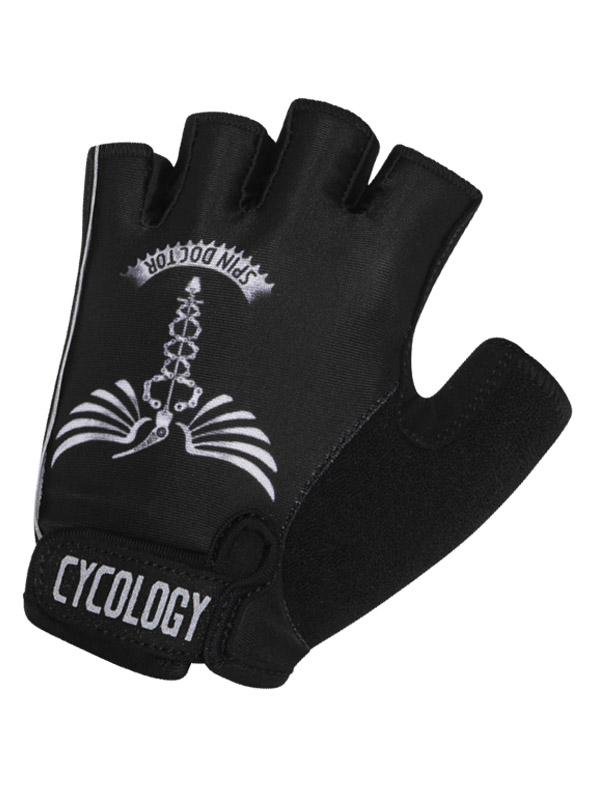 Spin Doctor Black Cycling Gloves | Cycology AUS