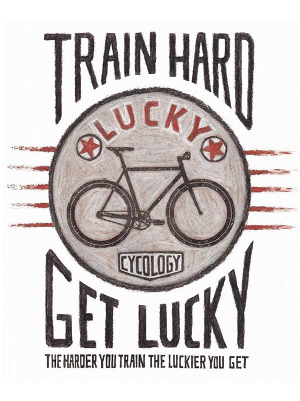 Train Hard, Get Lucky Women's T Shirt